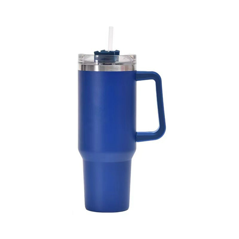 40oz Straw Coffee Insulation Cup With Handle